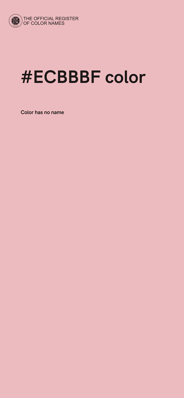 #ECBBBF color image
