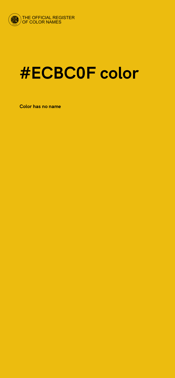#ECBC0F color image