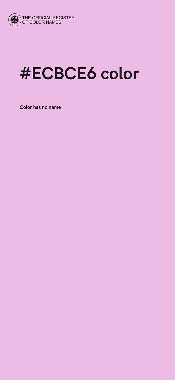 #ECBCE6 color image