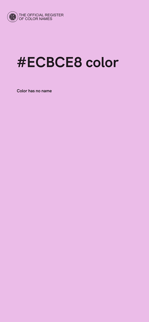 #ECBCE8 color image