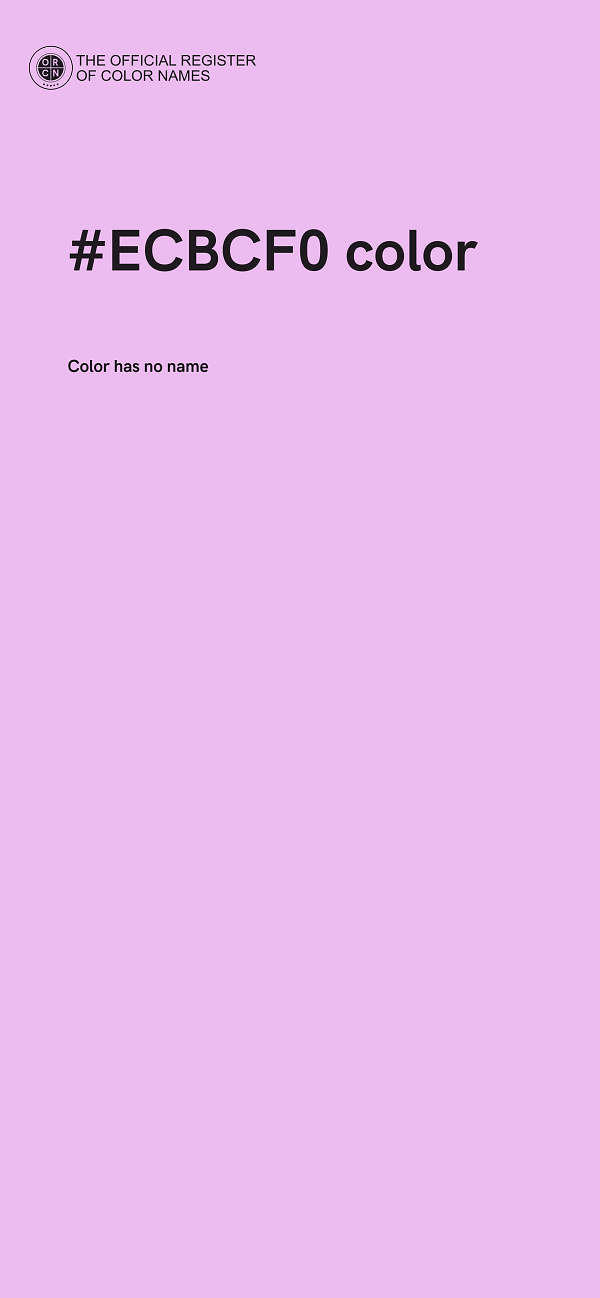 #ECBCF0 color image