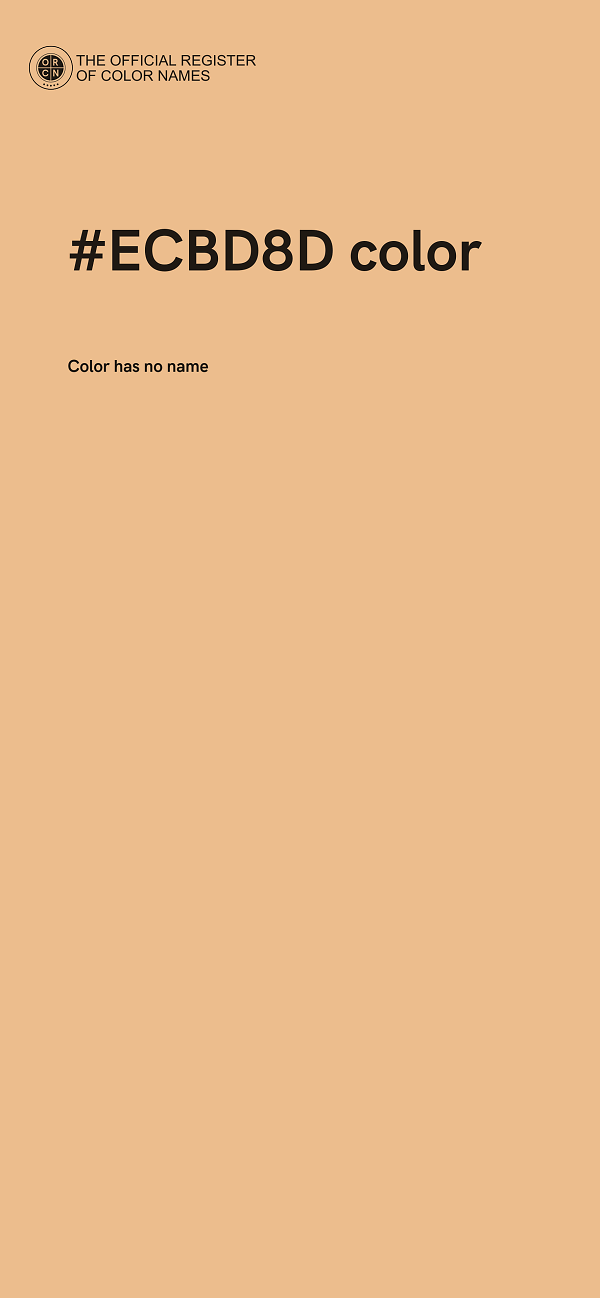 #ECBD8D color image