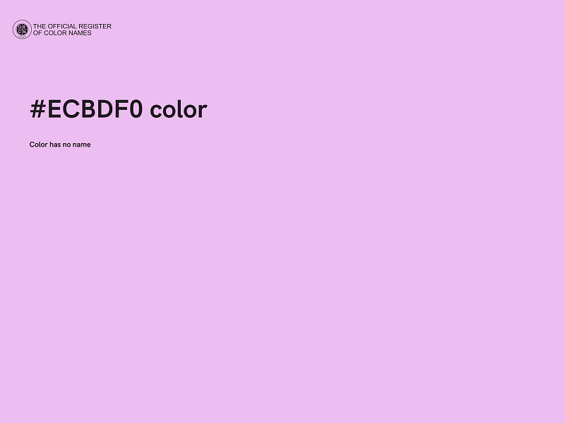 #ECBDF0 color image