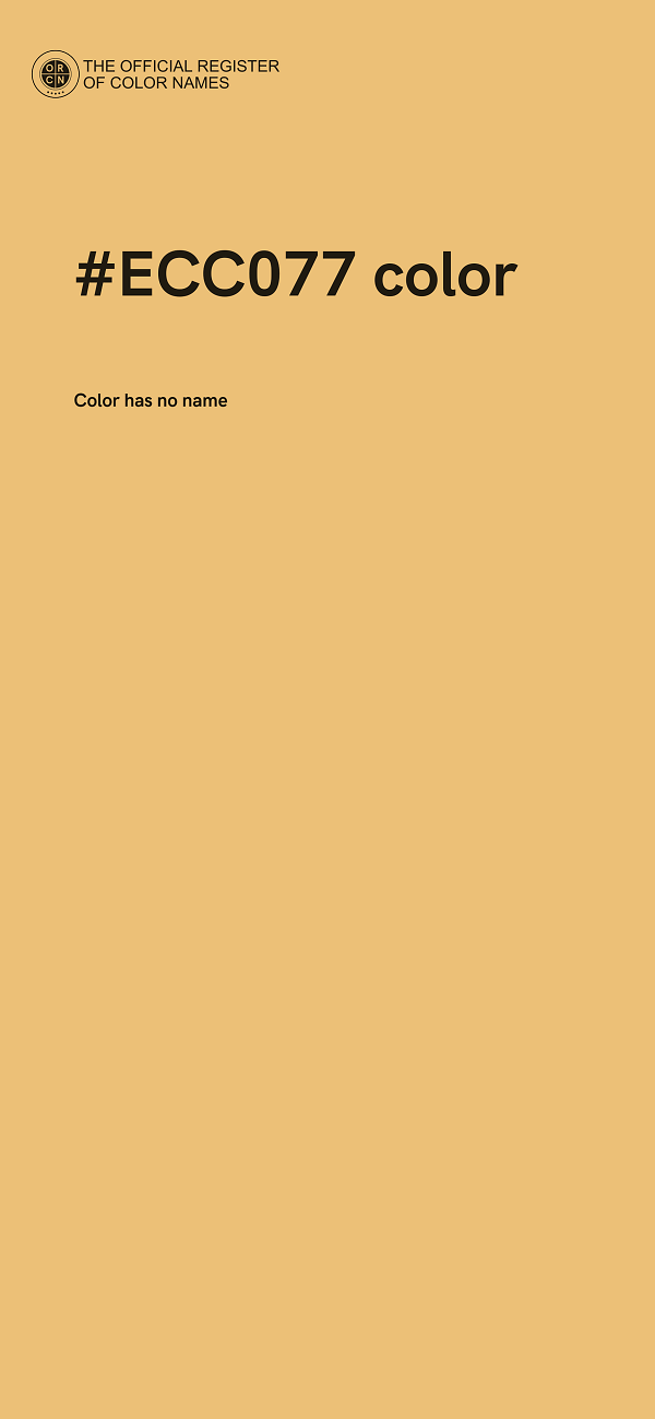 #ECC077 color image