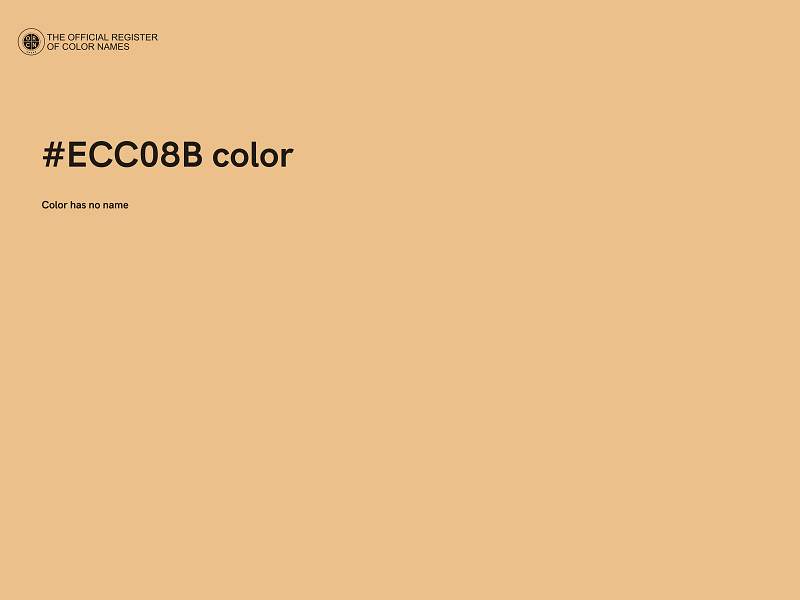 #ECC08B color image