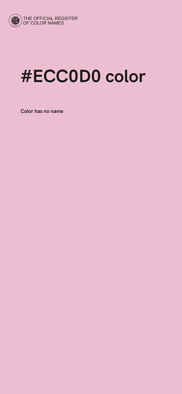 #ECC0D0 color image