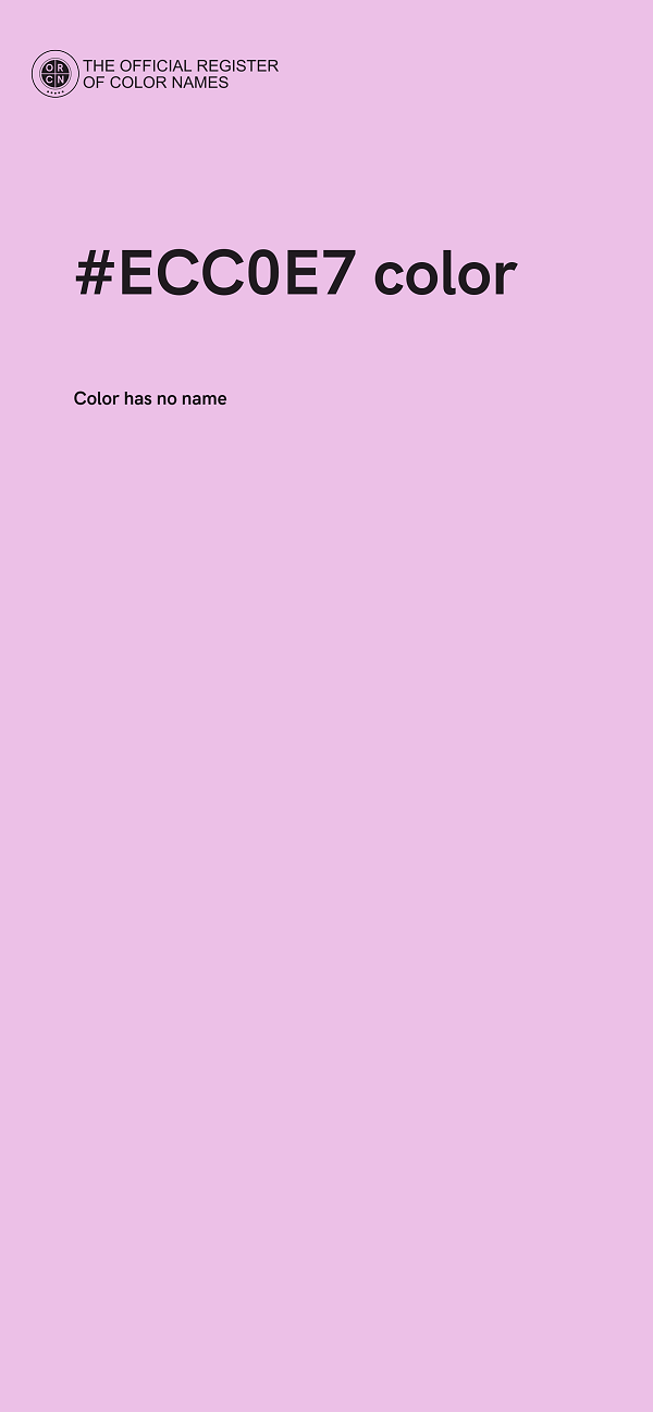 #ECC0E7 color image