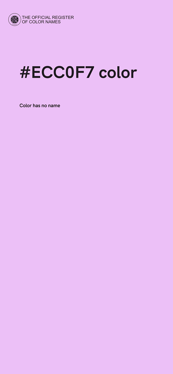 #ECC0F7 color image