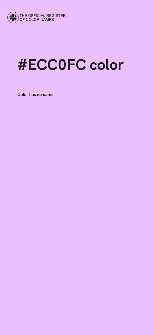 #ECC0FC color image