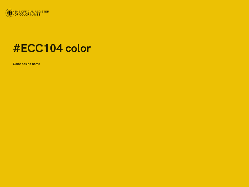 #ECC104 color image