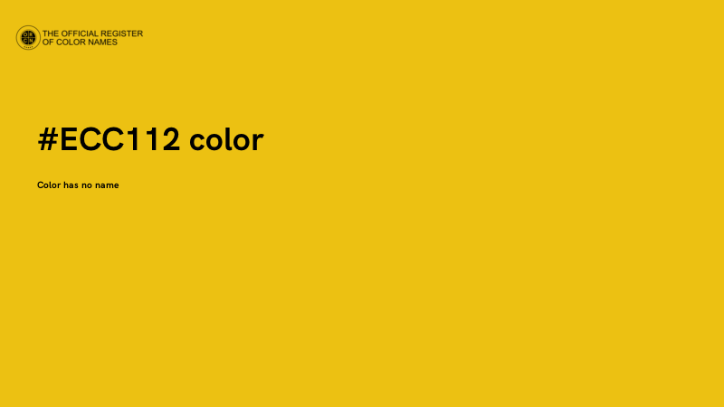 #ECC112 color image