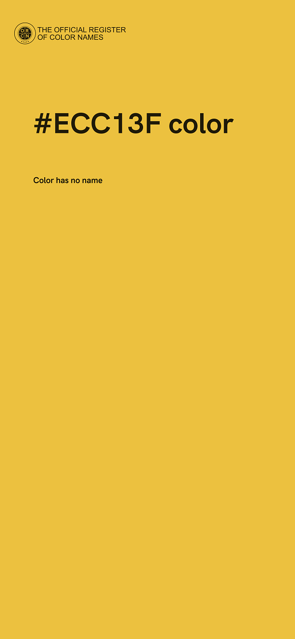 #ECC13F color image