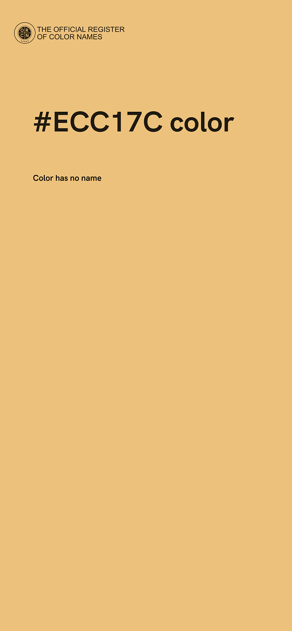#ECC17C color image