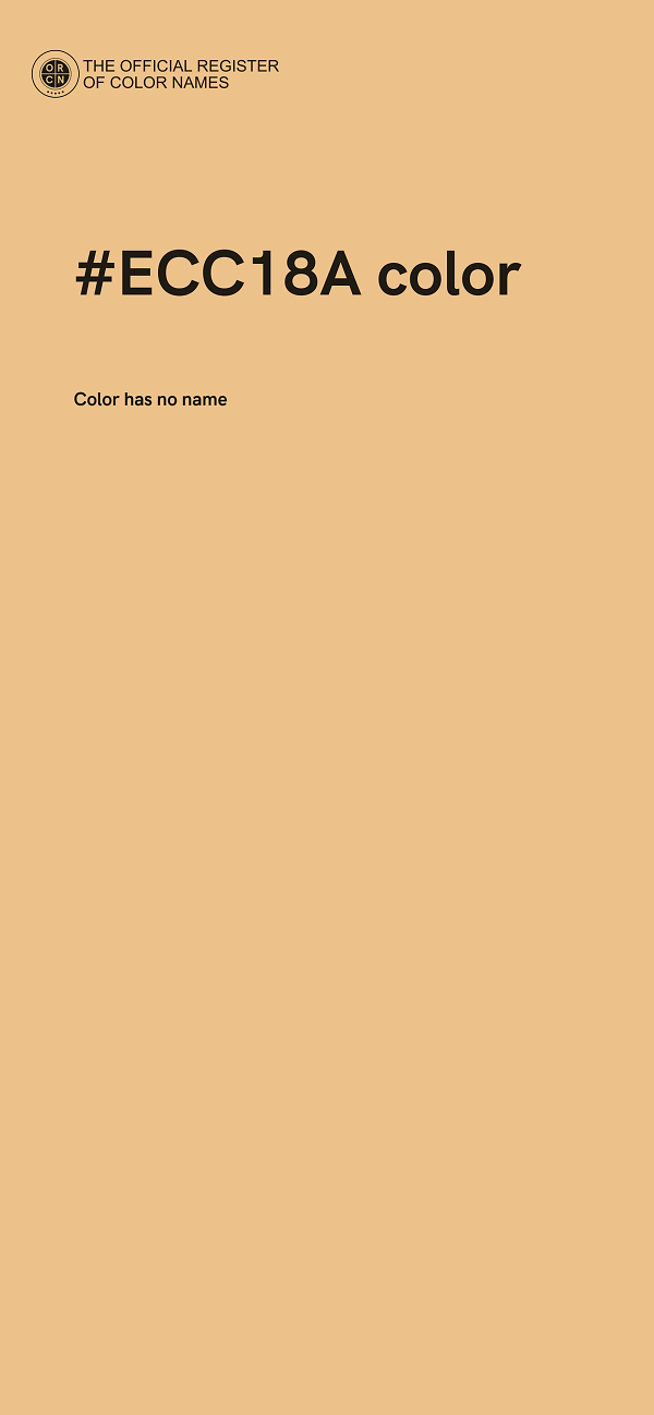 #ECC18A color image