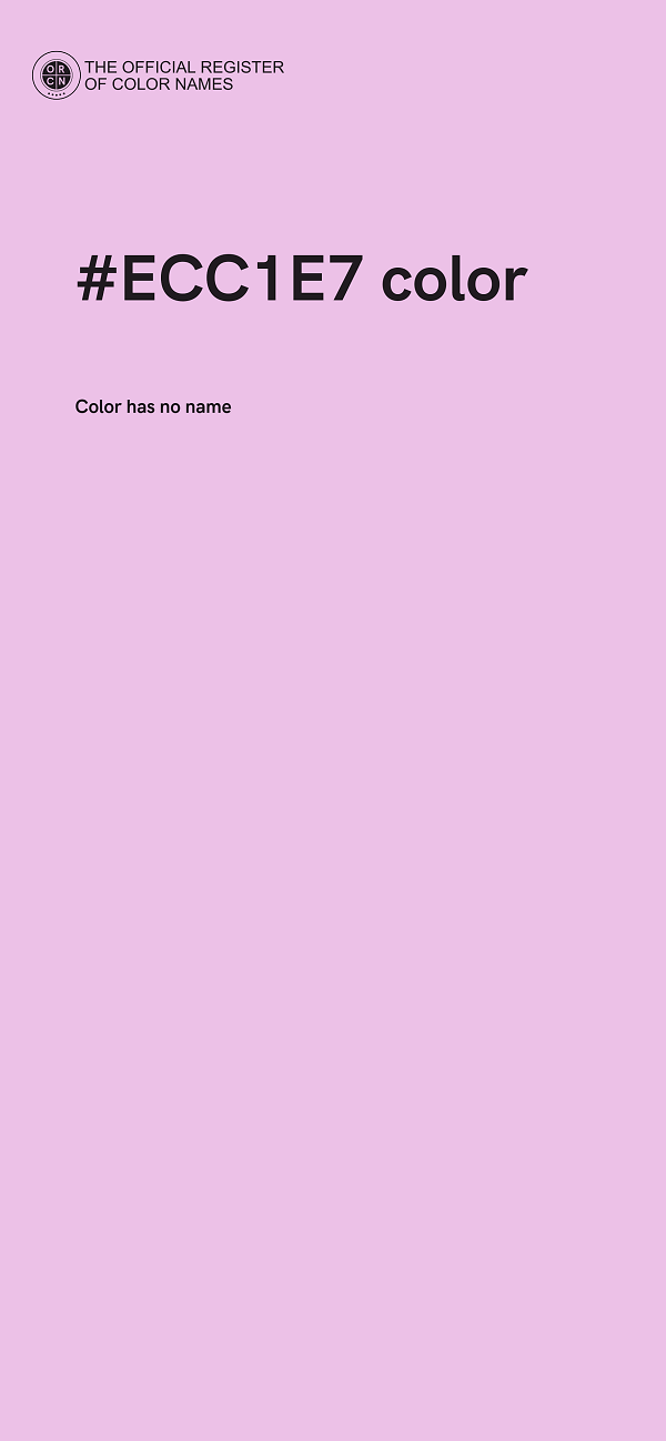 #ECC1E7 color image