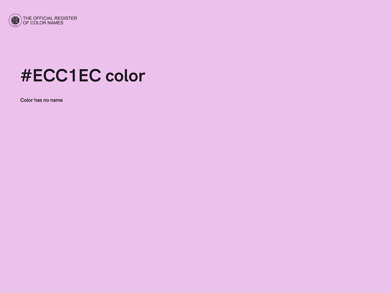 #ECC1EC color image