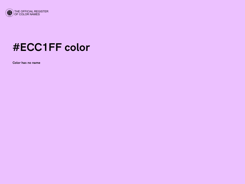#ECC1FF color image