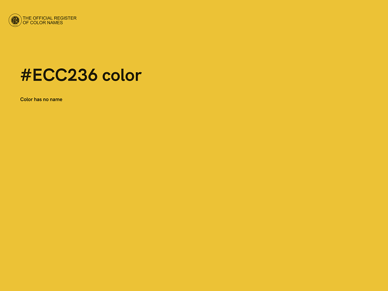 #ECC236 color image