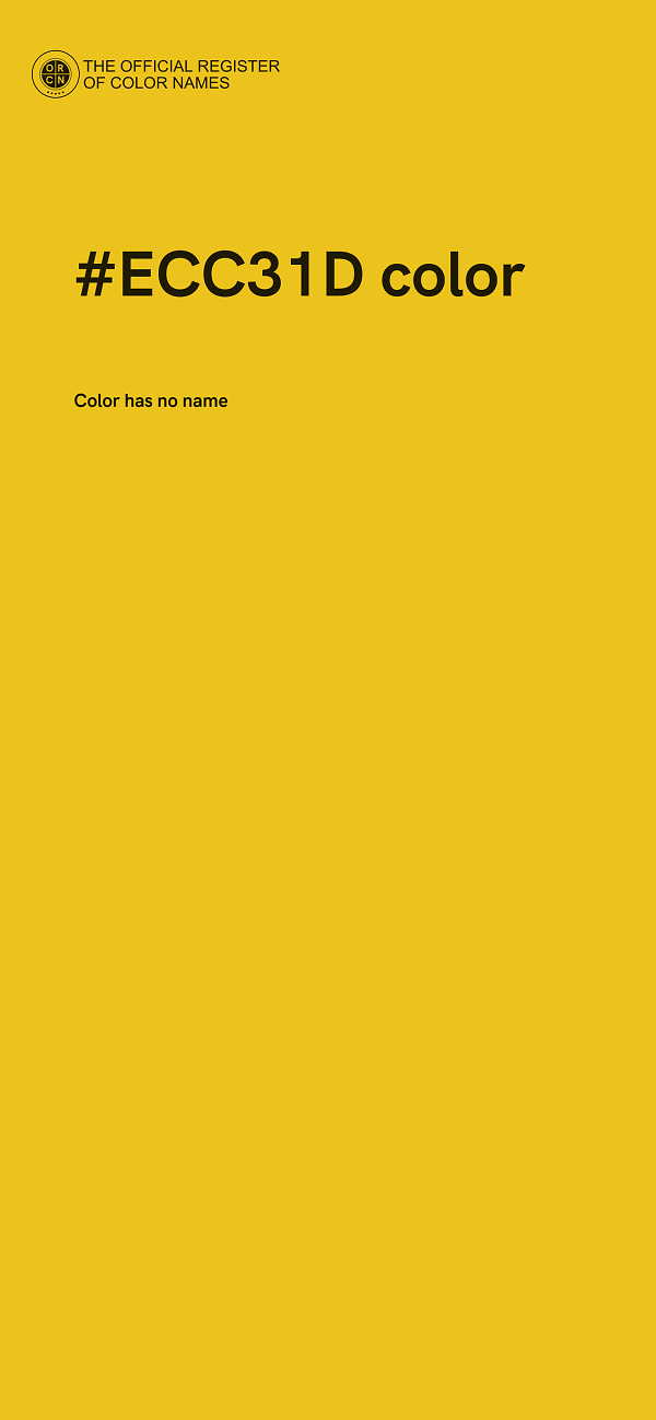 #ECC31D color image