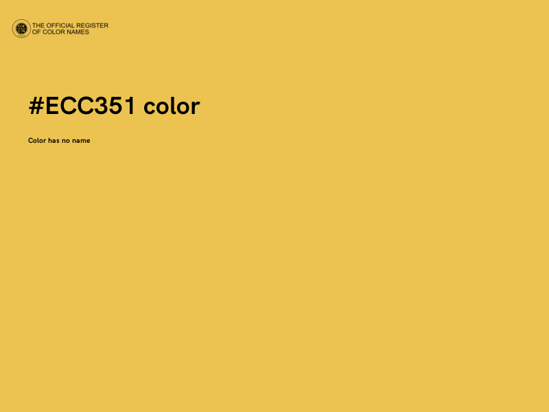 #ECC351 color image