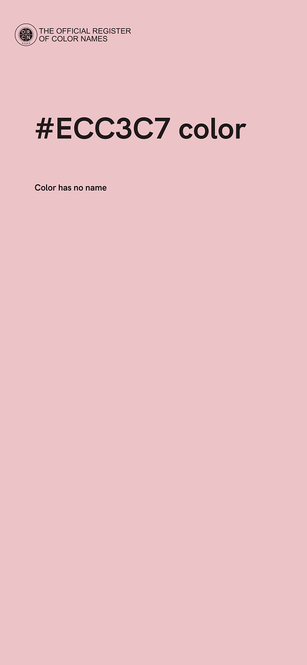 #ECC3C7 color image