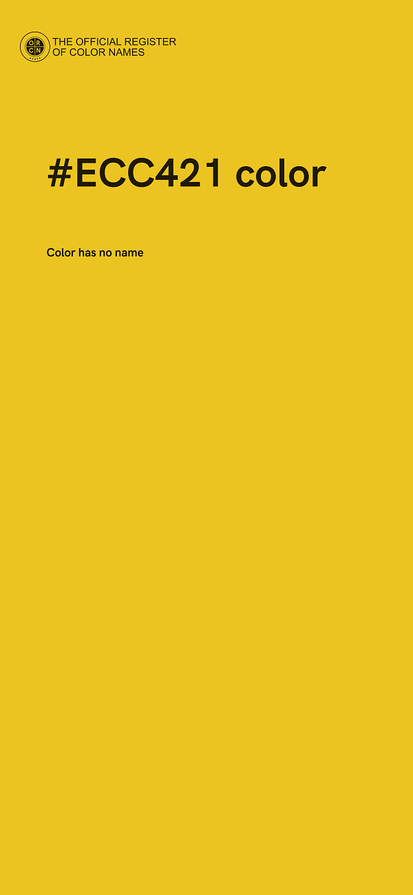 #ECC421 color image