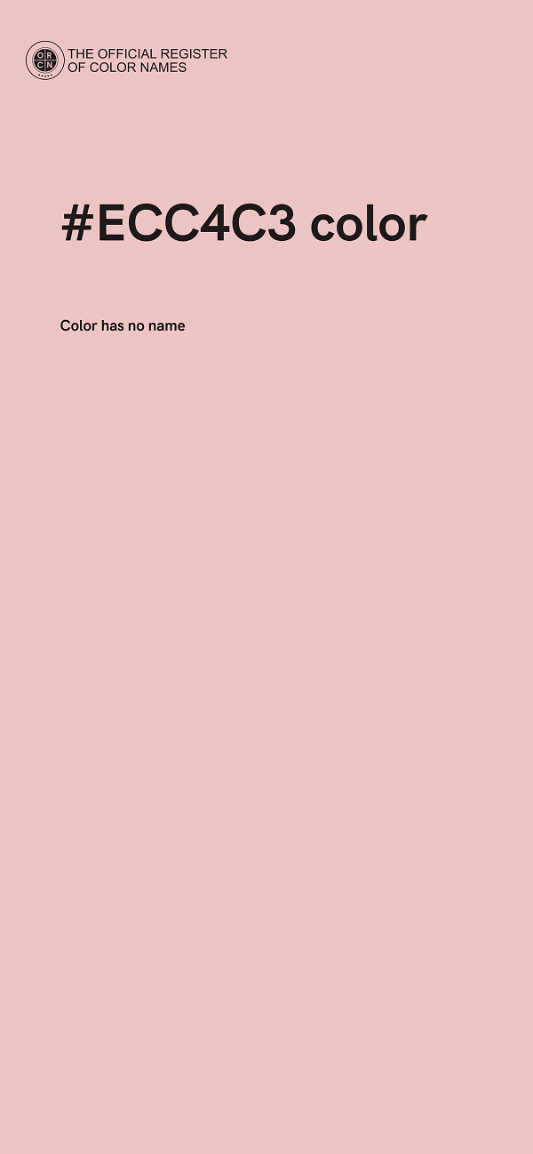 #ECC4C3 color image
