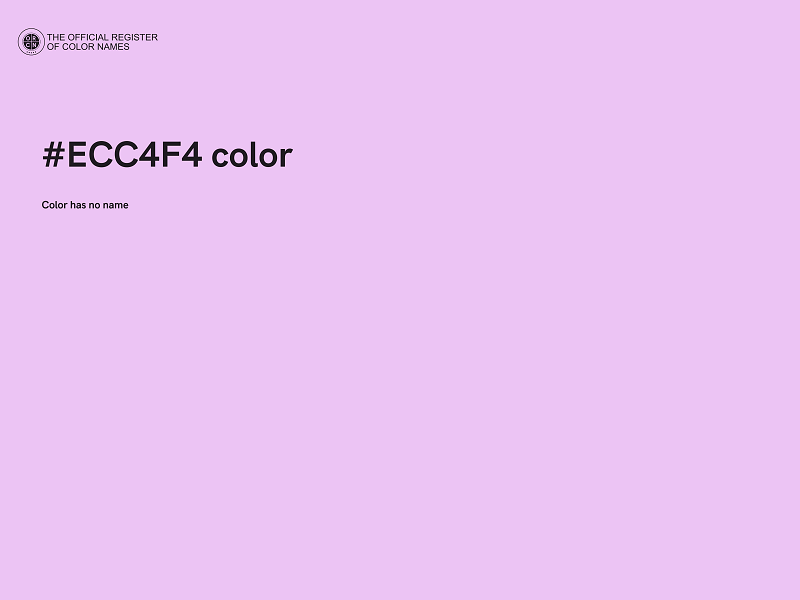 #ECC4F4 color image