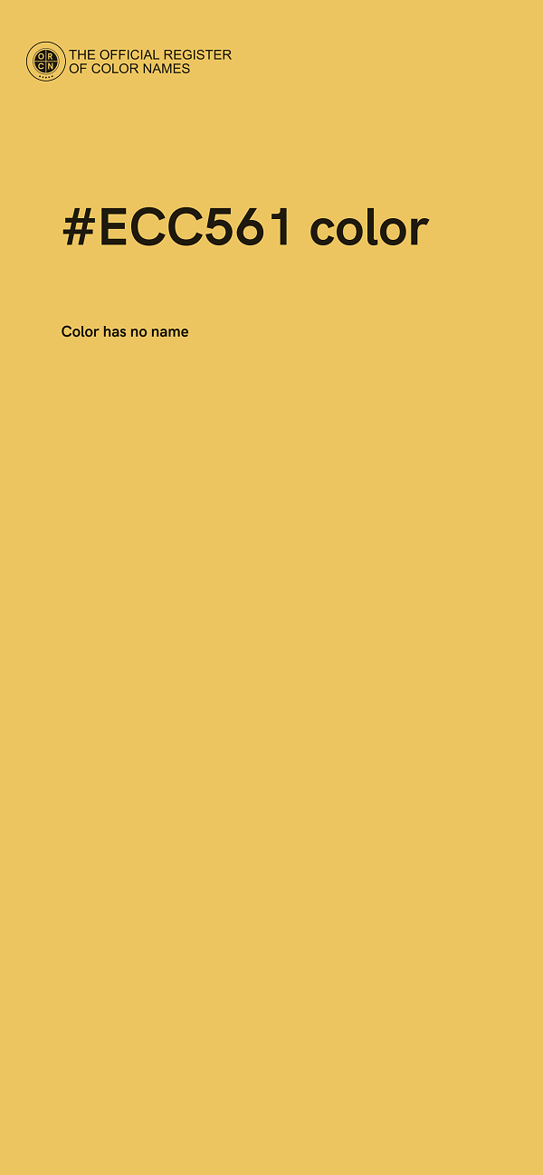 #ECC561 color image