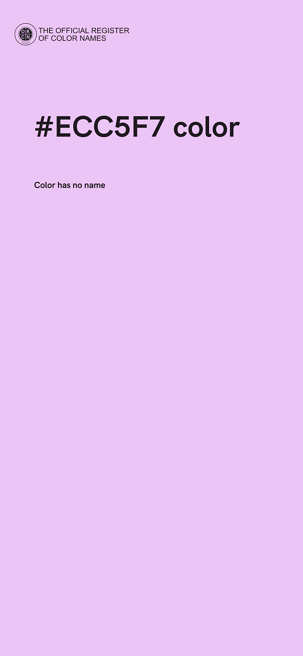 #ECC5F7 color image