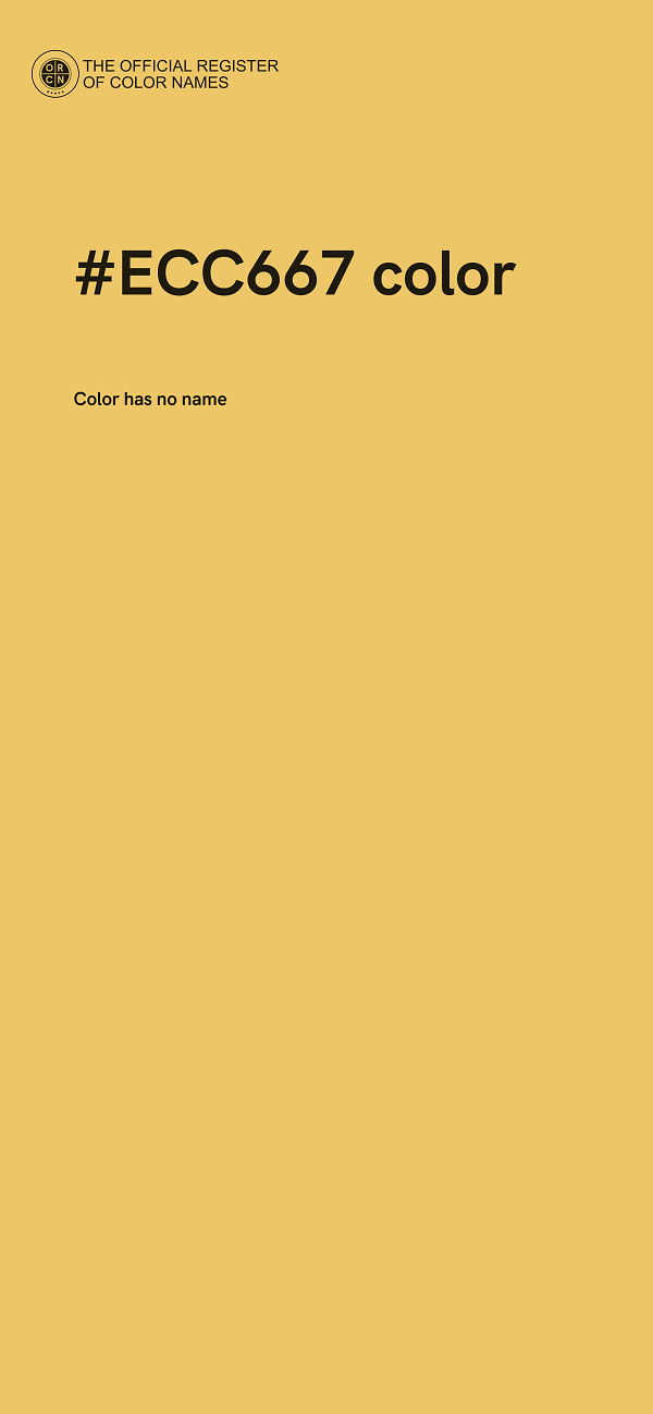 #ECC667 color image