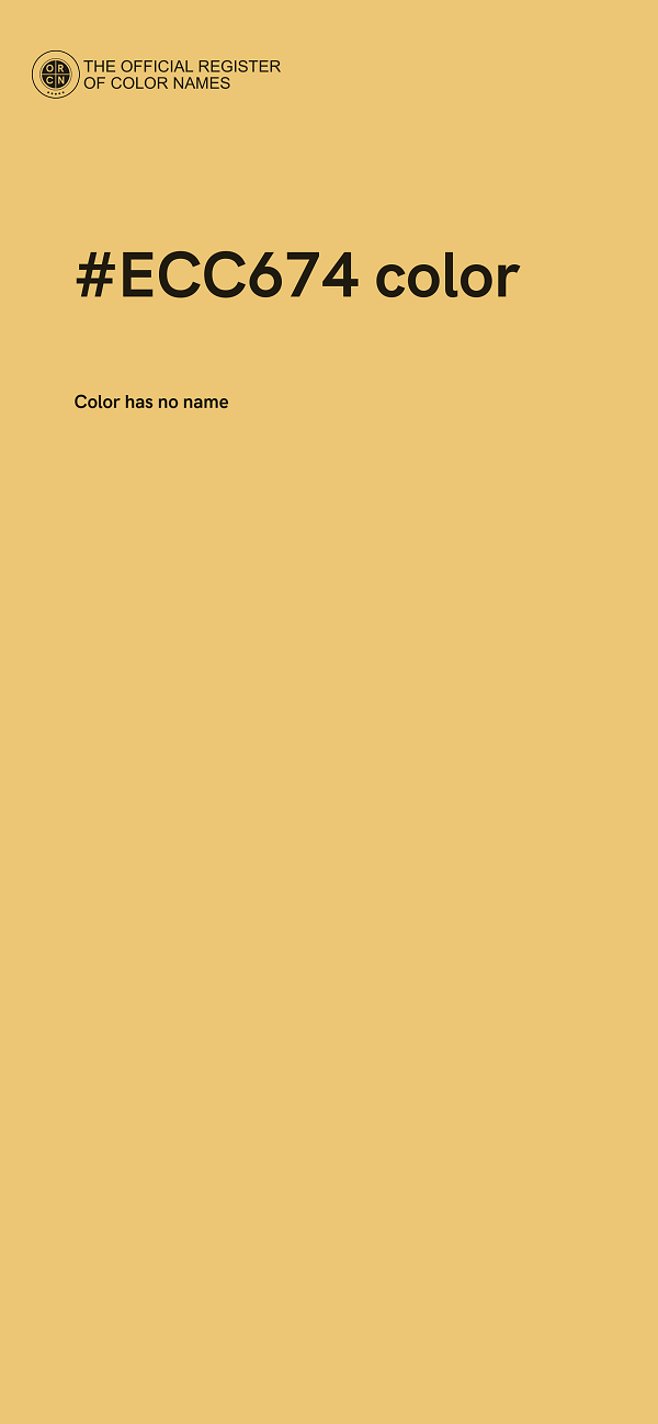 #ECC674 color image