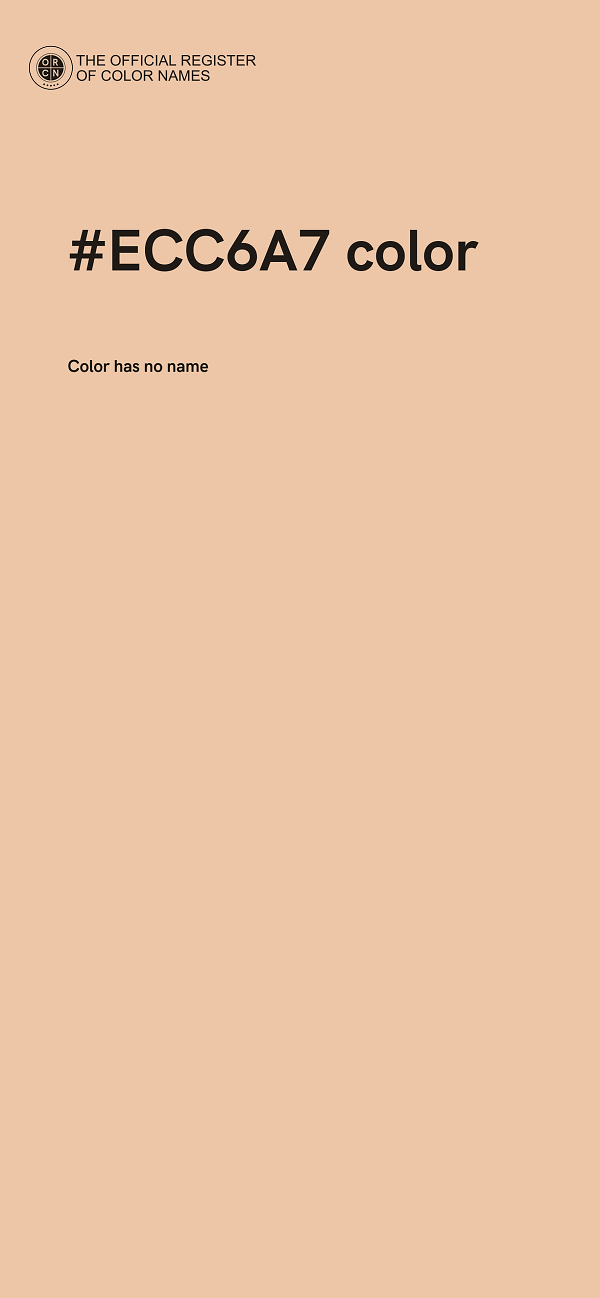 #ECC6A7 color image