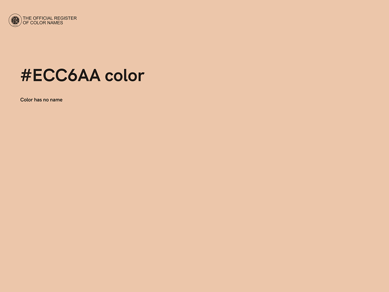 #ECC6AA color image