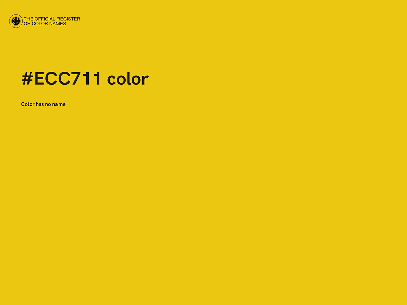 #ECC711 color image