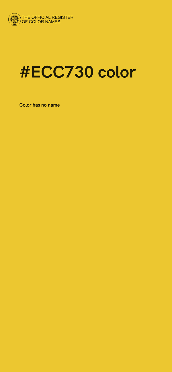 #ECC730 color image