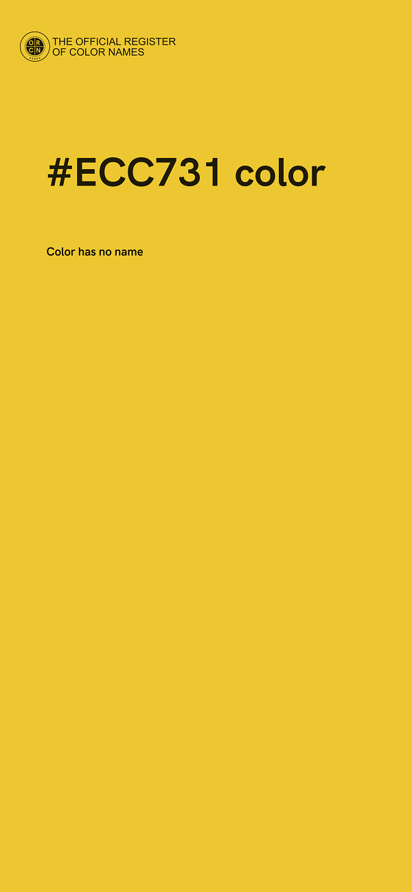#ECC731 color image