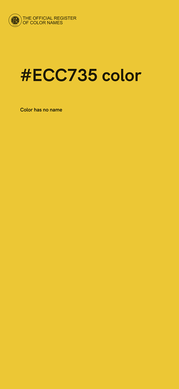 #ECC735 color image