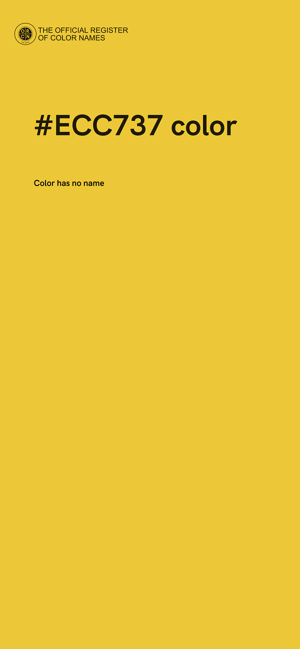 #ECC737 color image