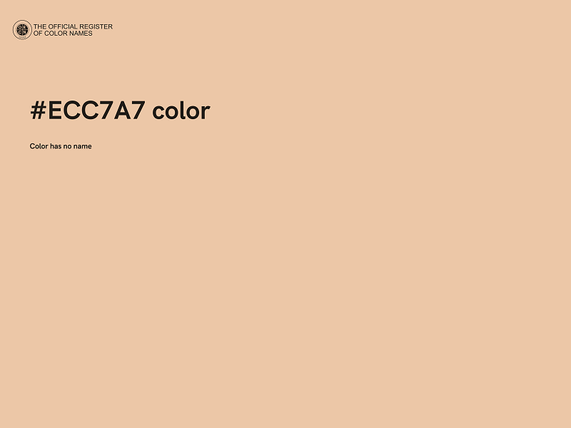 #ECC7A7 color image