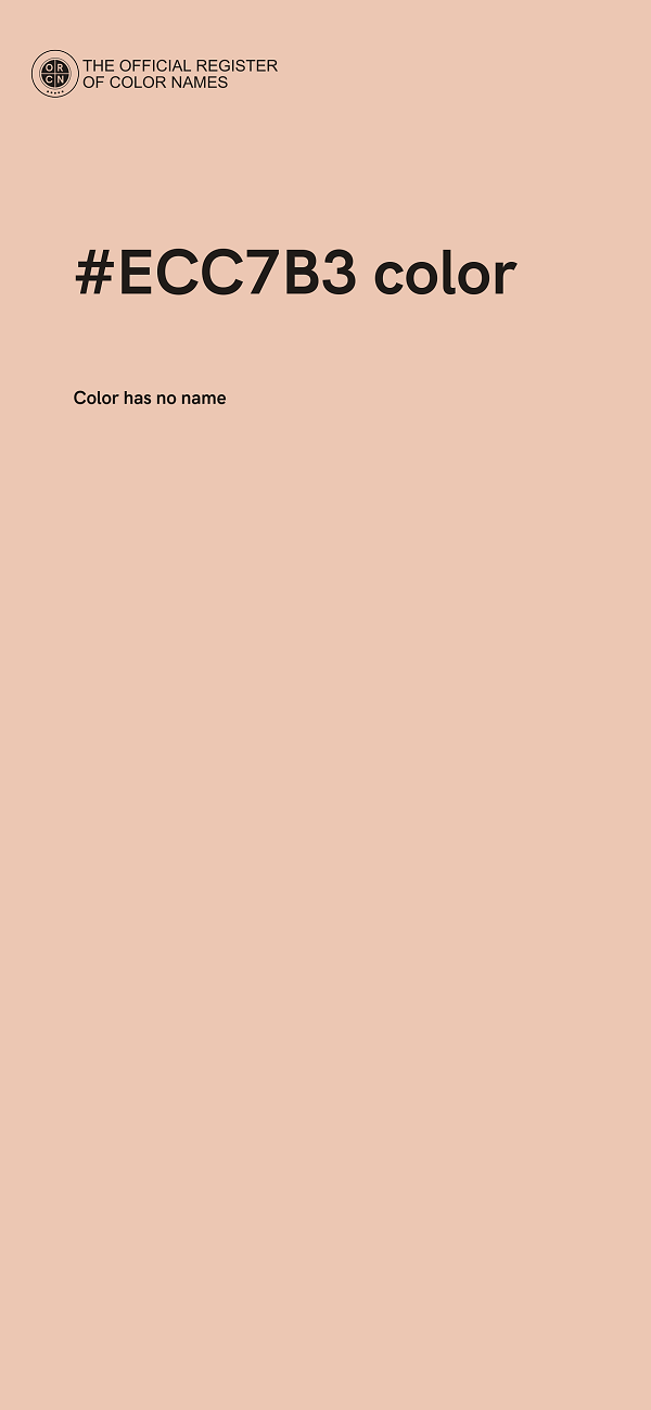 #ECC7B3 color image