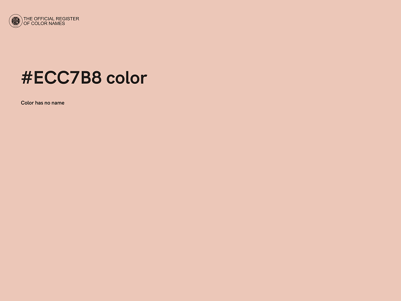 #ECC7B8 color image