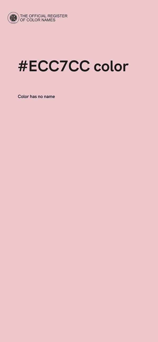 #ECC7CC color image