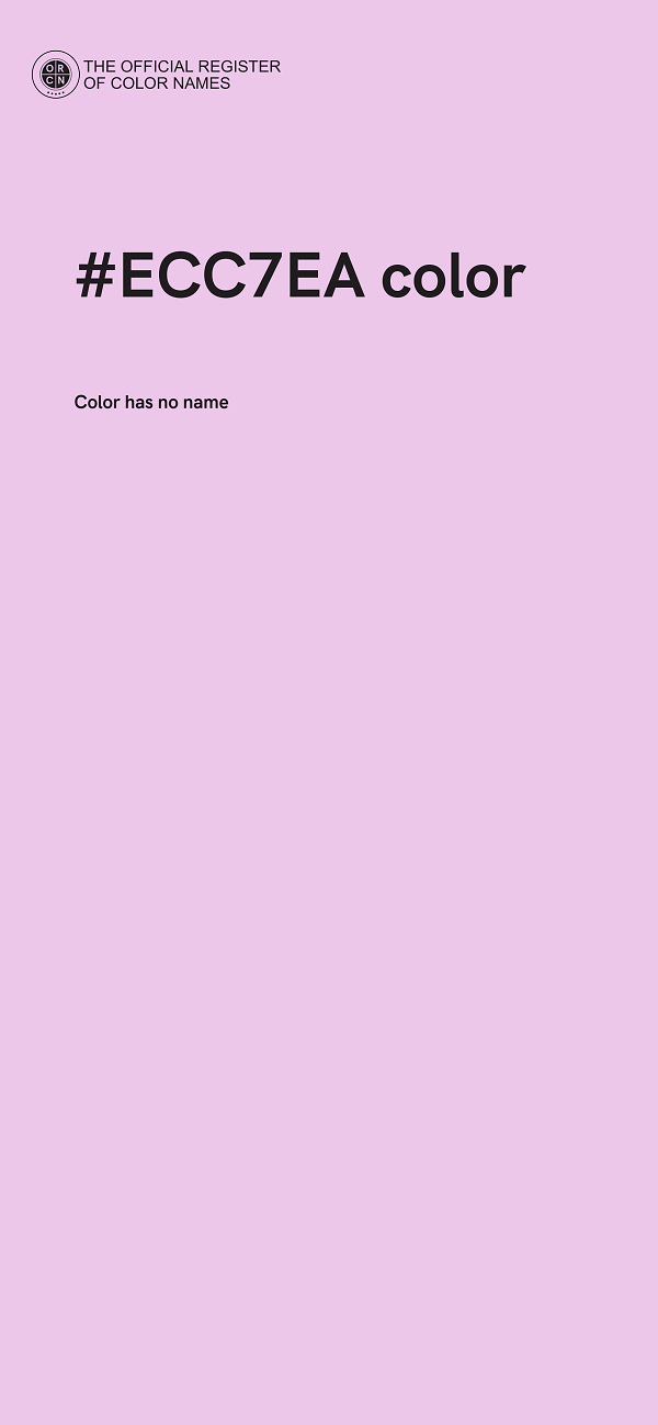 #ECC7EA color image
