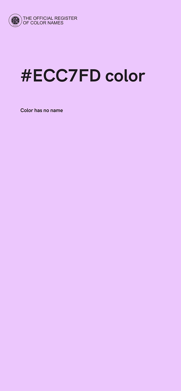 #ECC7FD color image