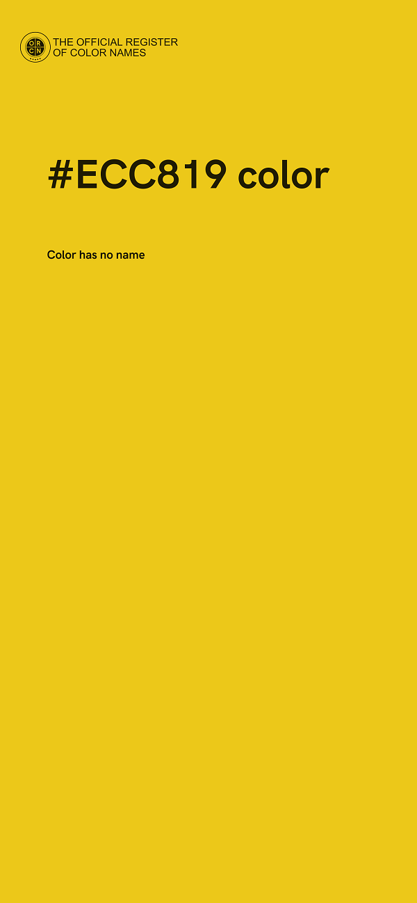 #ECC819 color image