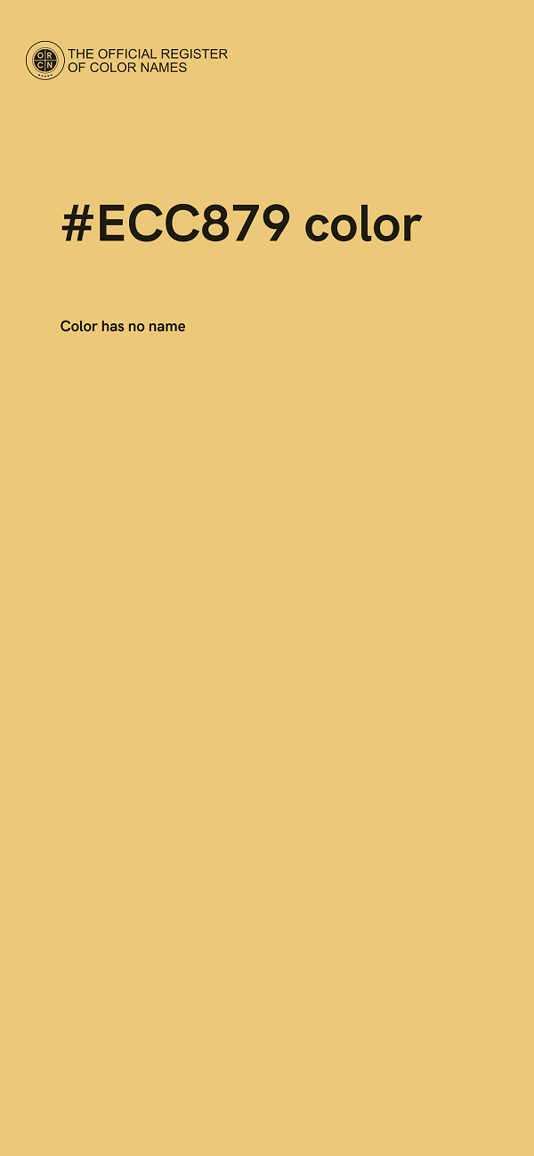 #ECC879 color image