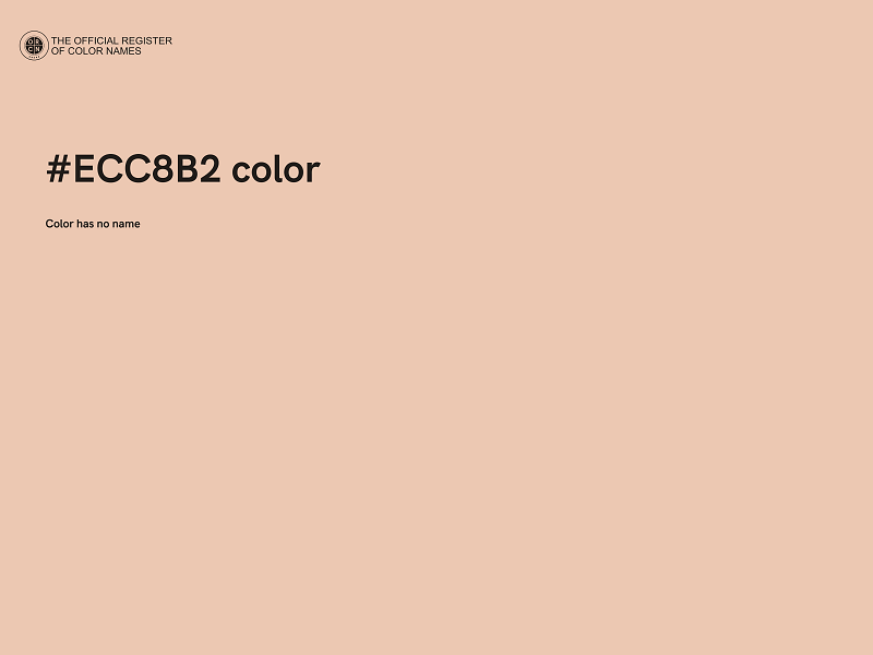 #ECC8B2 color image