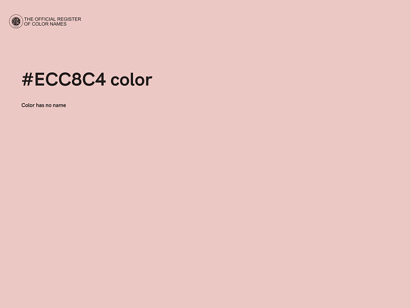 #ECC8C4 color image