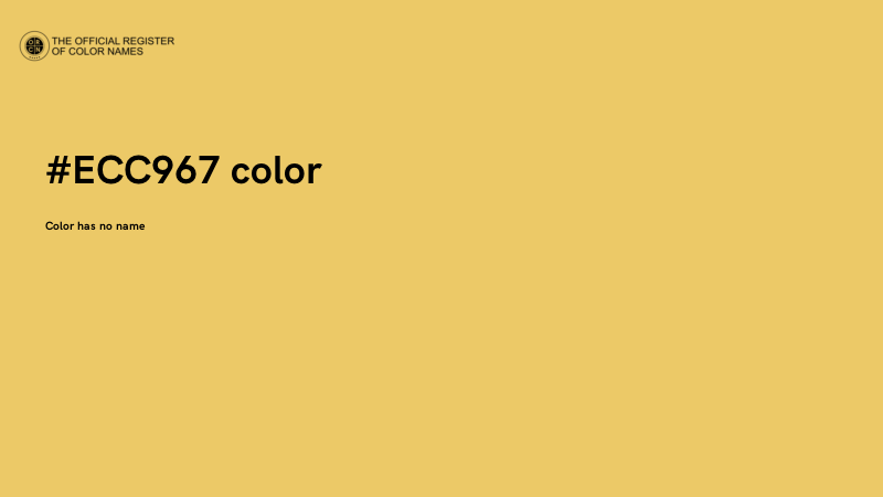 #ECC967 color image